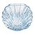 Vaso Concha Azul em Vidro 20x23x11 cm - Imagem 2