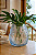 Vaso Conchas Azul em Vidro 20x18x18 cm - Imagem 1