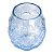 Vaso Conchas Azul em Vidro 20x18x18 cm - Imagem 3