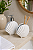 Kit de Banheiro 2 Peças Náutico Branco Conchas em Cerâmica - Imagem 1
