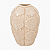 Vaso Decorativo Conchas Grande Bege em Cerâmica 23x15x15 Decoração Náutica Praia - Imagem 2