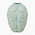 Vaso Decorativo Conchas Médio Verde Claro em Cerâmica 20x15x15 Decoração Náutica Praia - Imagem 2