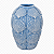 Vaso Decorativo Conchas Médio Azul Claro em Cerâmica 20x15x15 Decoração Náutica Praia - Imagem 2