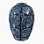 Vaso Decorativo Conchas Médio Azul Marinho em Cerâmica 20x15x15 Decoração Náutica Praia - Imagem 2