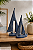 Enfeite Veleiro Azul Marinho Grande em Cerâmica 26x18x8 cm - Imagem 1