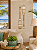 Kit 2 Remos Decorativos Bege com Listras 55 cm Decoração Náutica Praia - Imagem 1