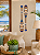 Kit 2 Remos Decorativos Azul Marinho com Cinza 55 cm Decoração Náutica Praia - Imagem 1