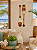 Kit 2 Remos Decorativos Ponta Preta e Ponta Vermelha 55 cm Decoração Náutica Praia - Imagem 1