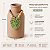 Vaso Decorativo Garrafa Marrom com Colar de Folha - Imagem 2
