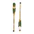 Kit 2 Remos Verde e Branco 130 cm Decoração Náutica Praia - Imagem 2