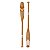 Kit 2 Remos Bege e Branco 130 cm Decoração Náutica Praia - Imagem 2
