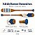 Kit 2 Remos Azul Marinho e Branco Listrado 130 cm Decoração Náutica Praia - Imagem 2