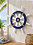 Enfeite Timão Branco e Azul 30 cm Decoração Náutica de Parede - Imagem 1