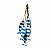 Penduricalho 5 Peixes em Madeira com Listra Azul Marinho 50x9x5,5 - Imagem 4