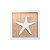 Kit 2 Quadros Náuticos Estrela e Concha Brancos em Madeira 25x25x3 cm - Imagem 5