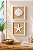 Kit 2 Quadros Náuticos Estrela e Concha Brancos em Madeira 25x25x3 cm - Imagem 1