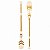 Kit 2 Remos Flecha Bege e Branco 130 cm Decoração Náutica Praia - Imagem 2