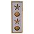 Quadro Vertical Náutico com Linho Conchas e Estrelas 100x35cm - Imagem 3