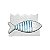 Porta Guardanapo Branco Peixe em Madeira 15x11x6 cm - Imagem 3