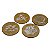 Kit 4 Porta Copos Náuticos Redondos Coral 9x9 cm - Imagem 3