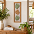 Quadro Decorativo Folhas 59x21 cm em Madeira e Linho - Imagem 1