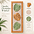 Quadro Decorativo Folhas 59x21 cm em Madeira e Linho - Imagem 2