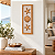 Quadro Decorativo Estrelas e Concha 59x21 cm em Madeira e Linho - Imagem 1