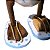 Enfeite Pato Marrom e Branco com Chinelos 32 cm - Imagem 5