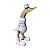 Enfeite Pato Marrom, Branco e Azul Claro com Botas 32 cm - Imagem 2