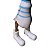 Enfeite Pato Marrom, Branco e Azul Claro com Botas 32 cm - Imagem 6