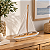 Enfeite Veleiro Marrom e Branco 38 cm Decoração Náutica de Mesa - Imagem 1