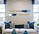 Kit 2 Remos Decorativos Ponta Branca e Azul 100 cm Decoração Náutica Praia - Imagem 2
