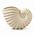 Vaso Decorativo Nautilus Bege em Cerâmica - Imagem 5