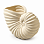 Vaso Decorativo Nautilus Bege em Cerâmica - Imagem 2