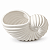 Vaso Decorativo Nautilus Branco em Cerâmica - Imagem 3