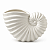 Vaso Decorativo Nautilus Branco em Cerâmica - Imagem 5