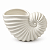 Vaso Decorativo Nautilus Branco em Cerâmica - Imagem 4