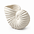 Vaso Decorativo Nautilus Branco em Cerâmica - Imagem 2