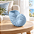 Vaso Decorativo Nautilus Azul Claro em Cerâmica - Imagem 1