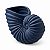 Vaso Decorativo Nautilus Azul Marinho em Cerâmica - Imagem 2