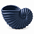 Vaso Decorativo Nautilus Azul Marinho em Cerâmica - Imagem 4