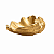 Porta Objetos Decorativo Concha Dourado em Cerâmica 10x24x19 cm - Imagem 4
