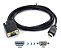 Cabo Conversor Adaptador Hdmi Macho X Vga Macho 1.8 Metros - Imagem 1