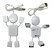 Carregador Usb 4 Portas Hub Extensor Ampliador Boneco Usb - Imagem 1