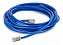 Cabo De Rede Cat5e 15 Metros Azul Crimpado Lan Ethernet - Imagem 3