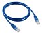 Cabo De Rede 2 Metros Patch Cord Azul Cat5e Alta Velocidade - Imagem 1