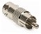 Conector Rca Macho X Bnc Femea - Cftv Audio Video - Imagem 1