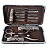Estojo Kit Manicure Unissex Com 12 Peças Aço Inox Higienicas - Imagem 2