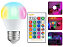 Lâmpada Led 16 Cores Rgb + Controle 24 Funções 3w E27 Spot - Imagem 1