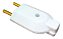 Plug Pino Tomada Macho Branco 2 Pino 10a Padrão Antigo Novo - Imagem 2